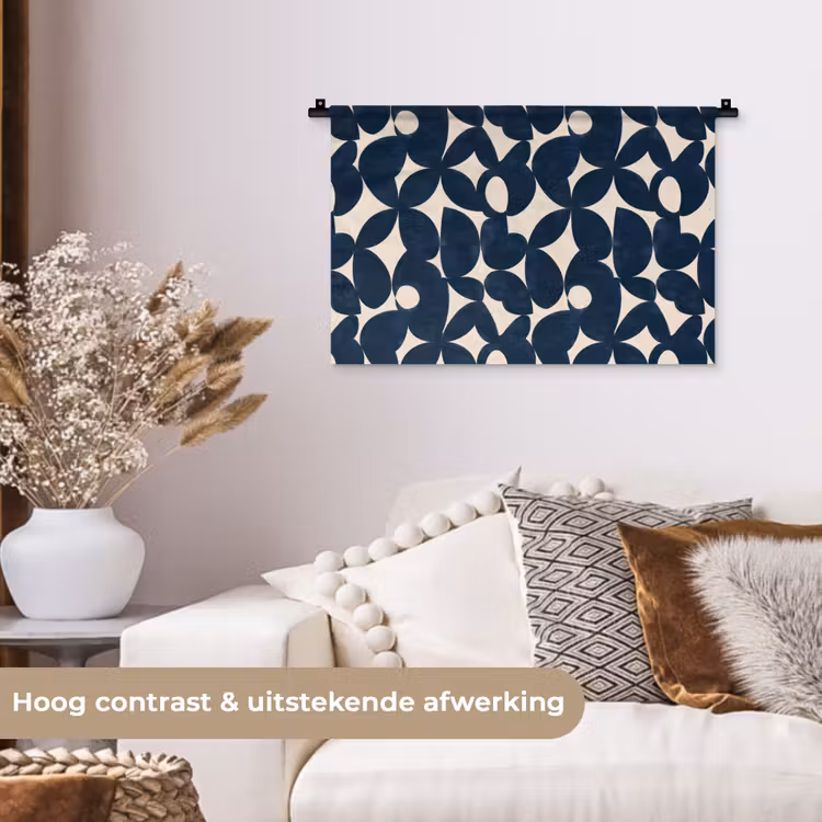 Wandkleed - Modern - Geometrisch - Blauw — 4