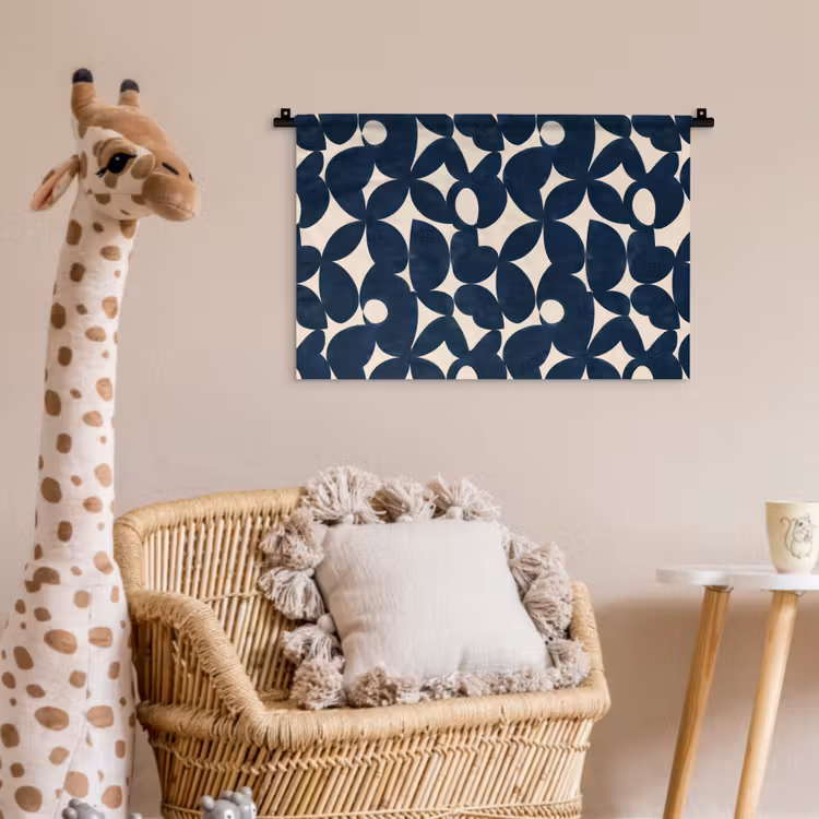 Wandkleed - Modern - Geometrisch - Blauw — 5