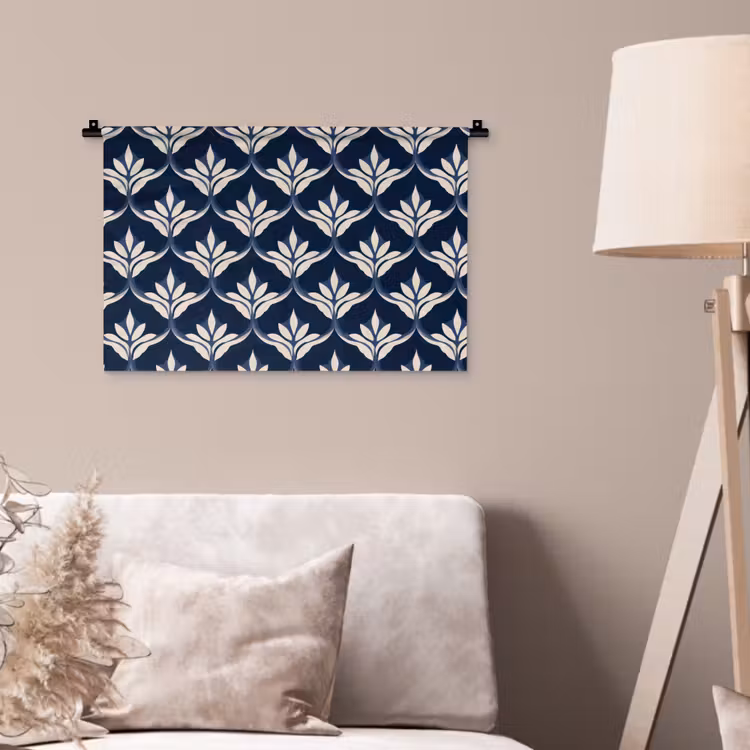 Wandkleed - Modern - Ontwerp - Blauw — 2