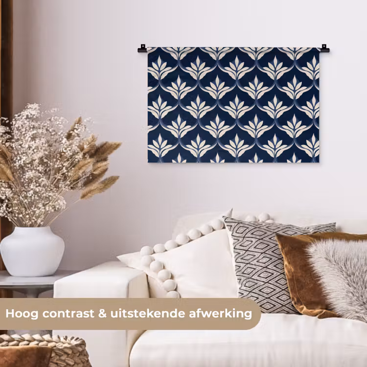 Wandkleed - Modern - Ontwerp - Blauw — 4