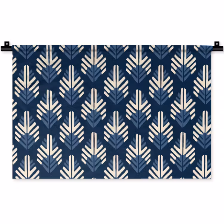 Wandkleed - Modern - Patroon - Blauw — 1