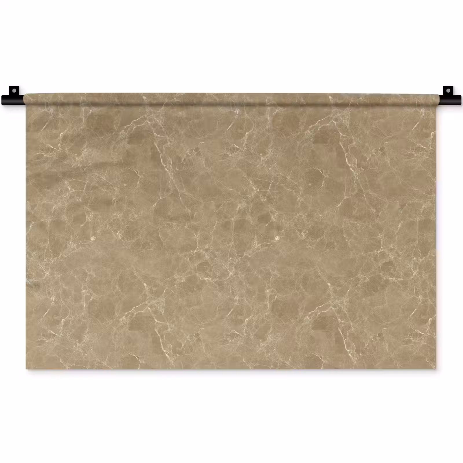 Wandkleed - Beige - Marmer - Witte aders — 1