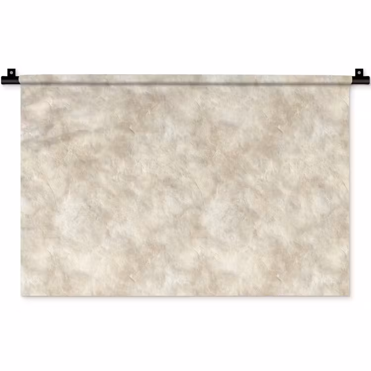 Wandkleed - Beige - Reliëfstructuur - Natuursteen — 1