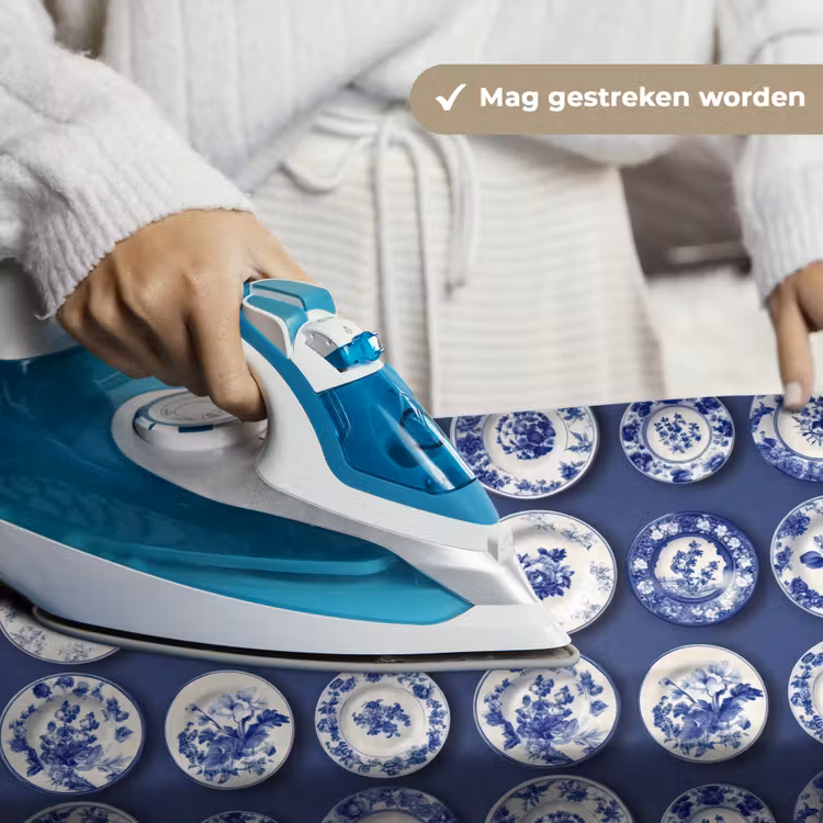 Wandkleed - Borden - Floraal - Blauw — 6