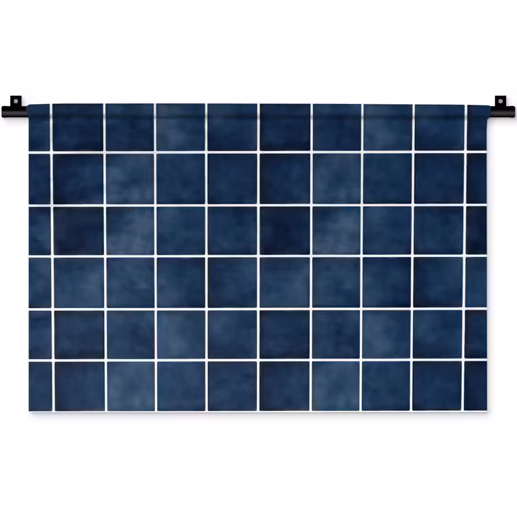Wandkleed - Tegel - Modern - Blauw — 1