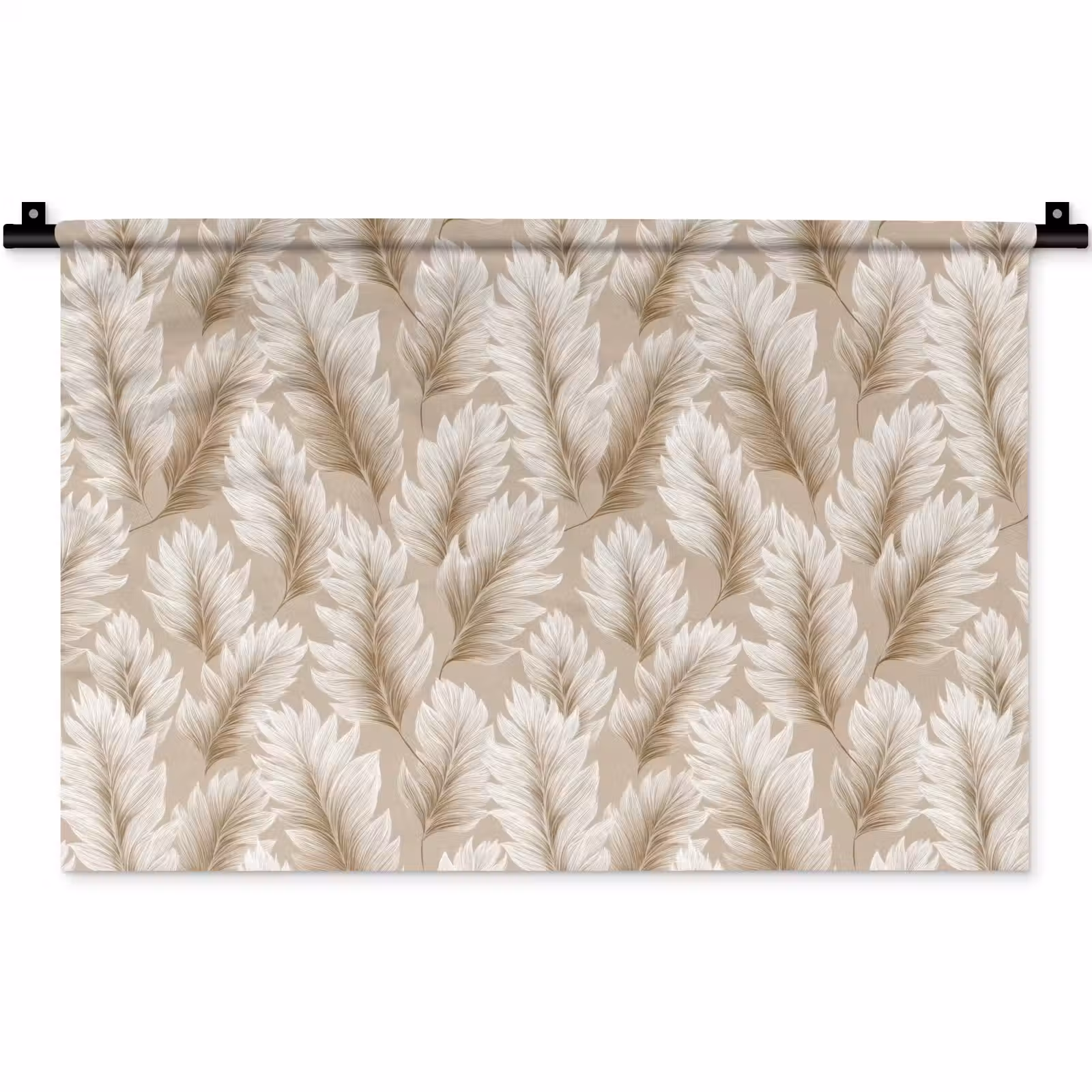 Wandkleed - Botanisch - Patroon - Beige — 1