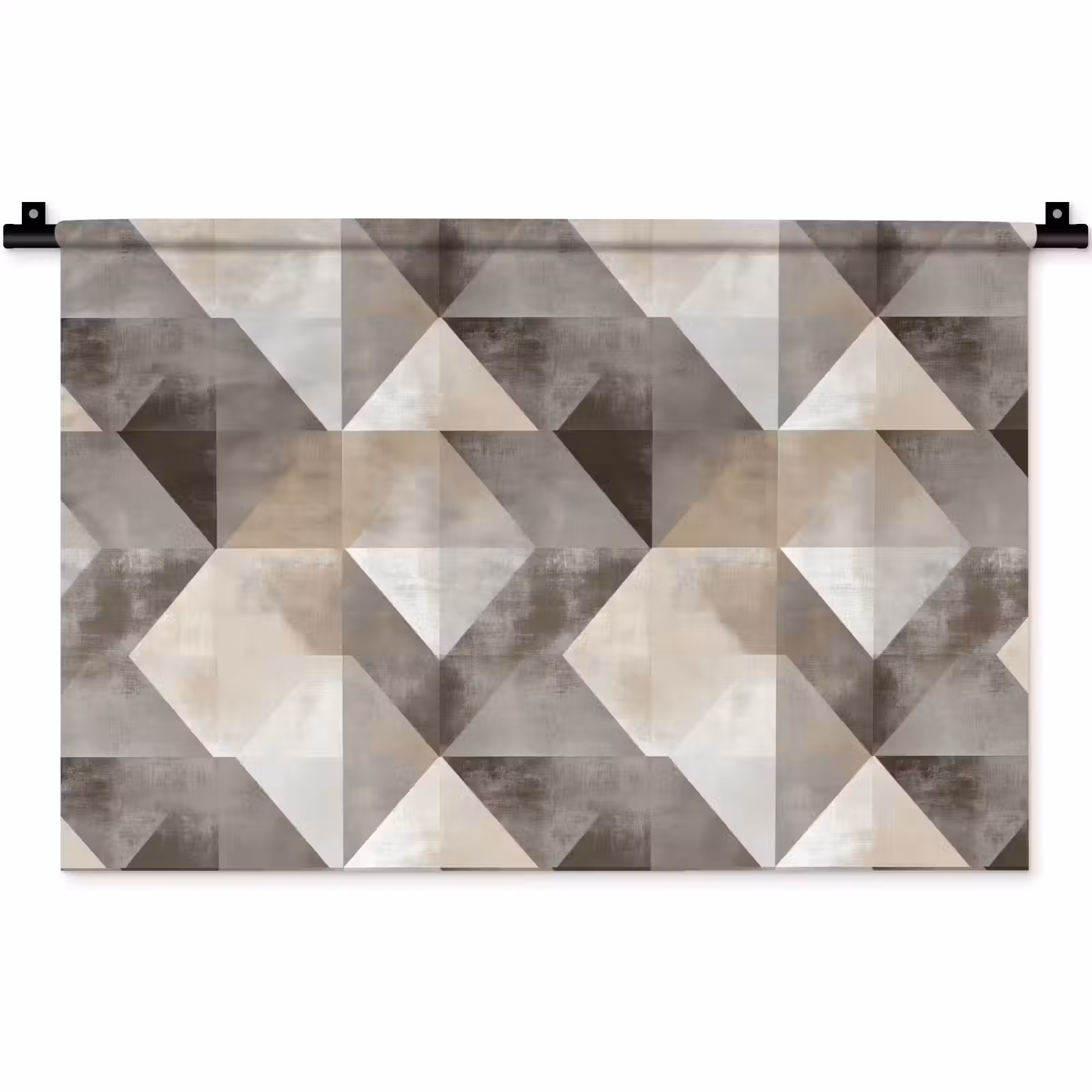 Wandkleed - Geometrisch - Motief - Aardetinten — 1