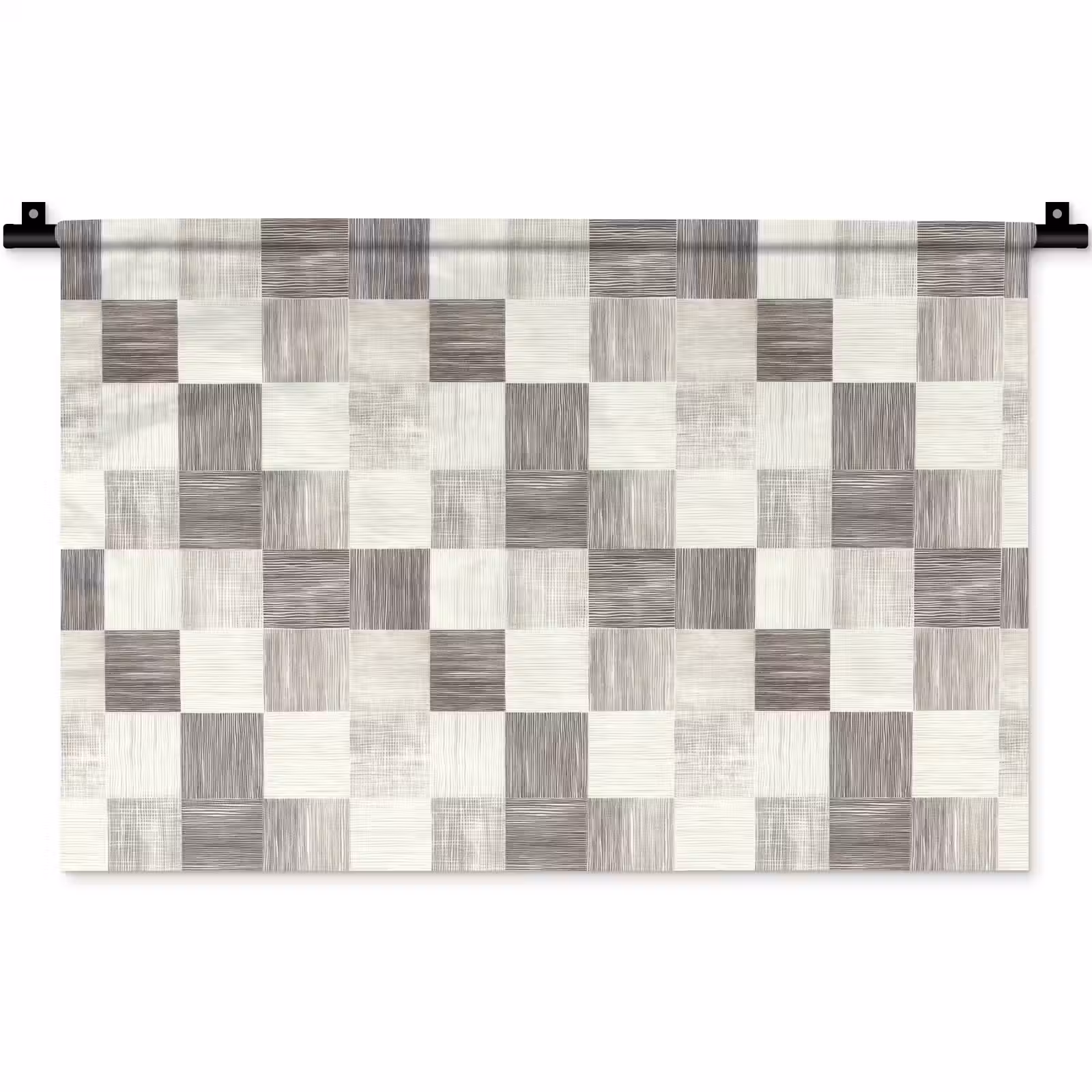 Wandkleed - Patroon - Dambord - Houtnerf — 1