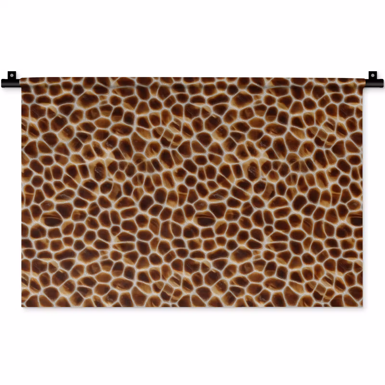 Wandkleed - Schildpad - Bruin - Patroon — 1