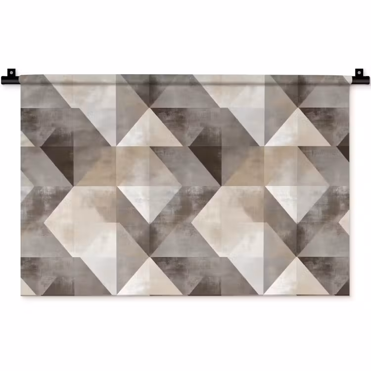 Wandkleed - Geometrisch - Motief - Aardetinten — 1