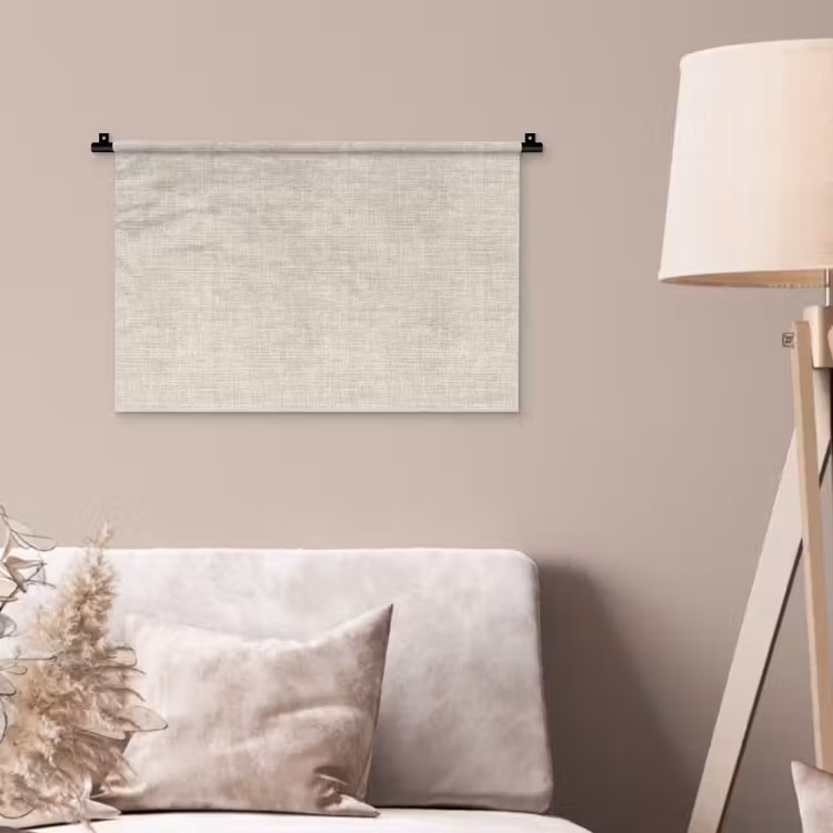Wandkleed - Linnen - Textuur - Beige — 2