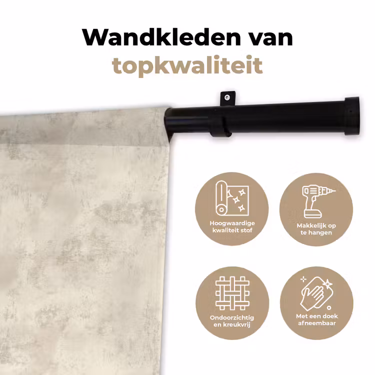 Wandkleed - Patroon - Organisch - Beige — 3