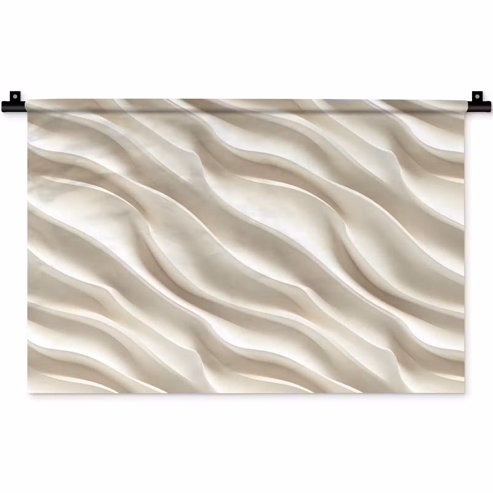 Wandkleed - Diagonaal - Golven - Crème — 1