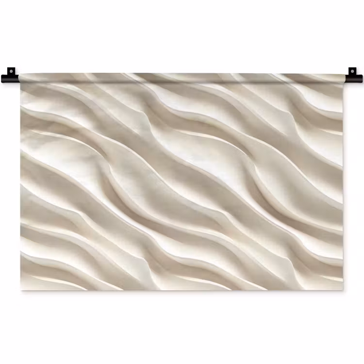 Wandkleed - Diagonaal - Golven - Crème — 1