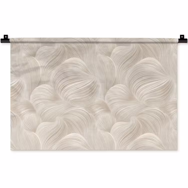Wandkleed - Lijnen - Waaier - Beige — 1
