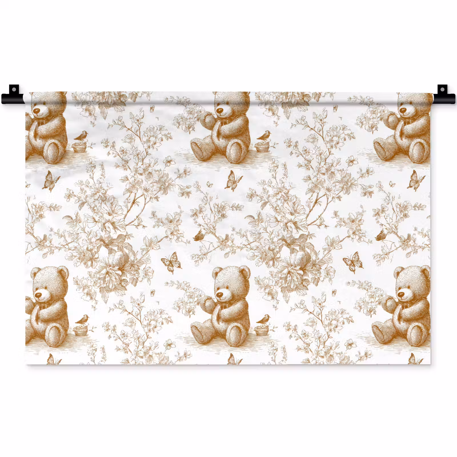 Wandkleed - Beer - Tijdloos - Bruin — 1