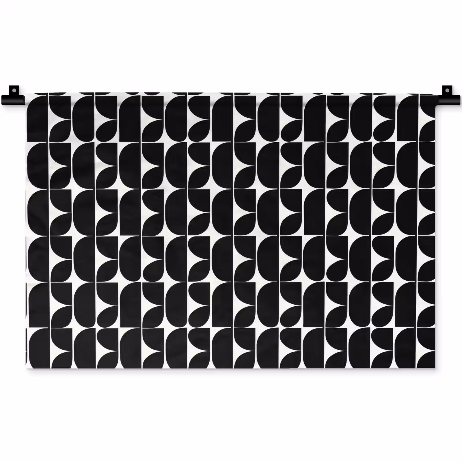 Wandkleed - Modern - Geometrisch - Zwart — 1