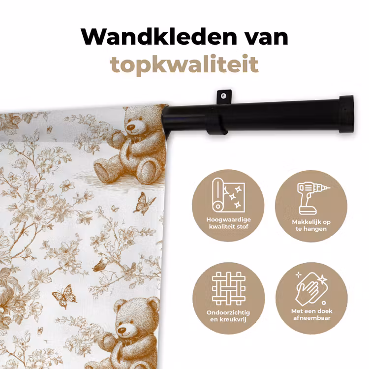 Wandkleed - Beer - Tijdloos - Bruin — 3