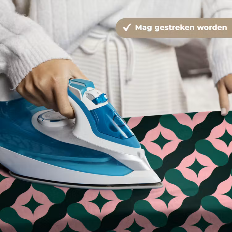 Wandkleed - Groen - Roze - Retro - Sterren — 6