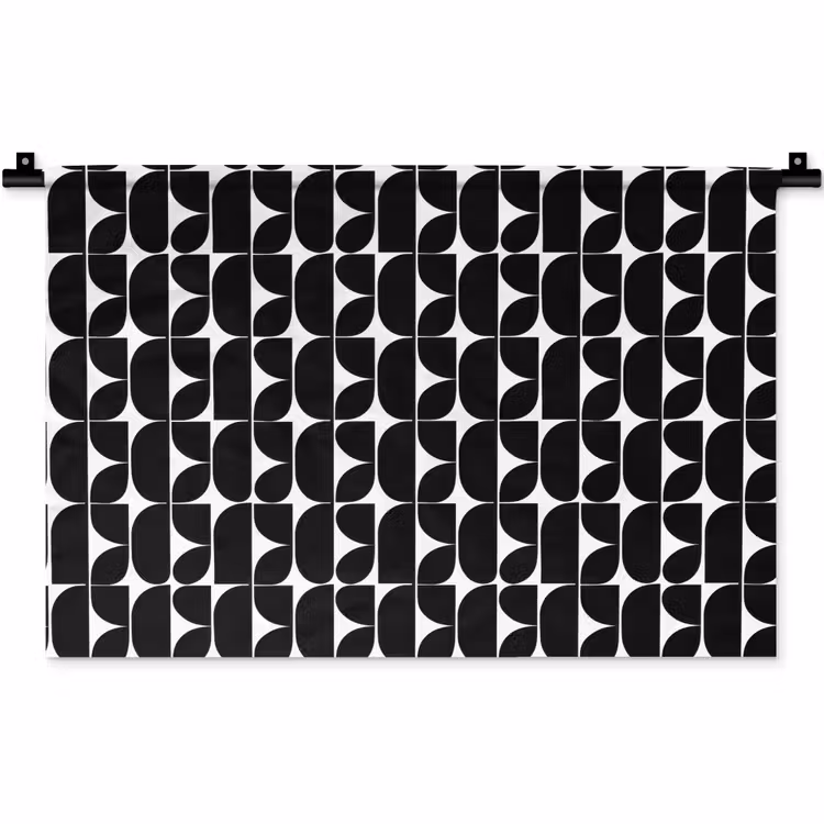 Wandkleed - Modern - Geometrisch - Zwart — 1