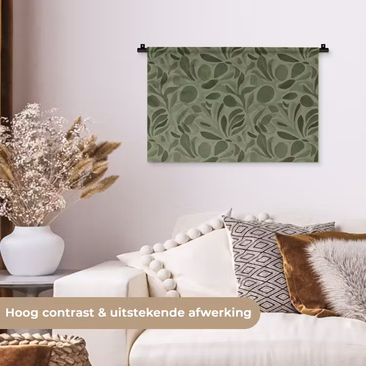 Wandkleed - Sereen - Bladeren - Groen — 4