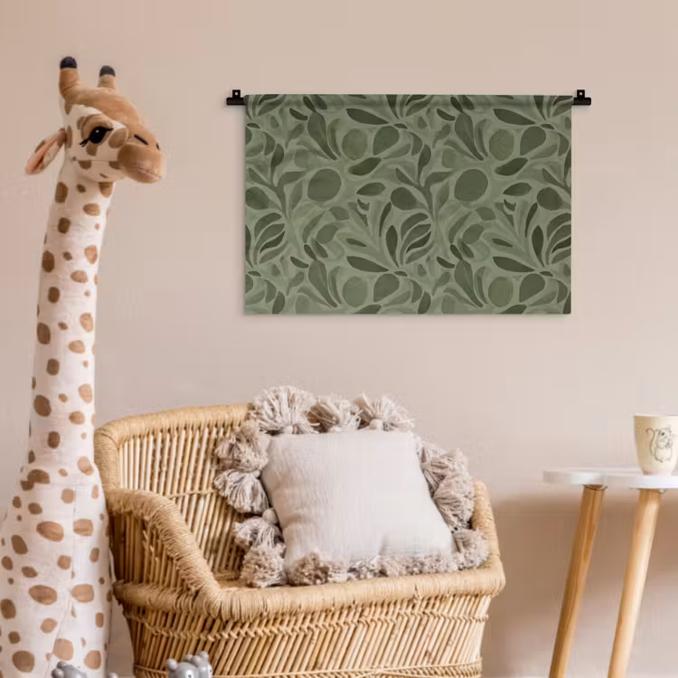 Wandkleed - Sereen - Bladeren - Groen — 5