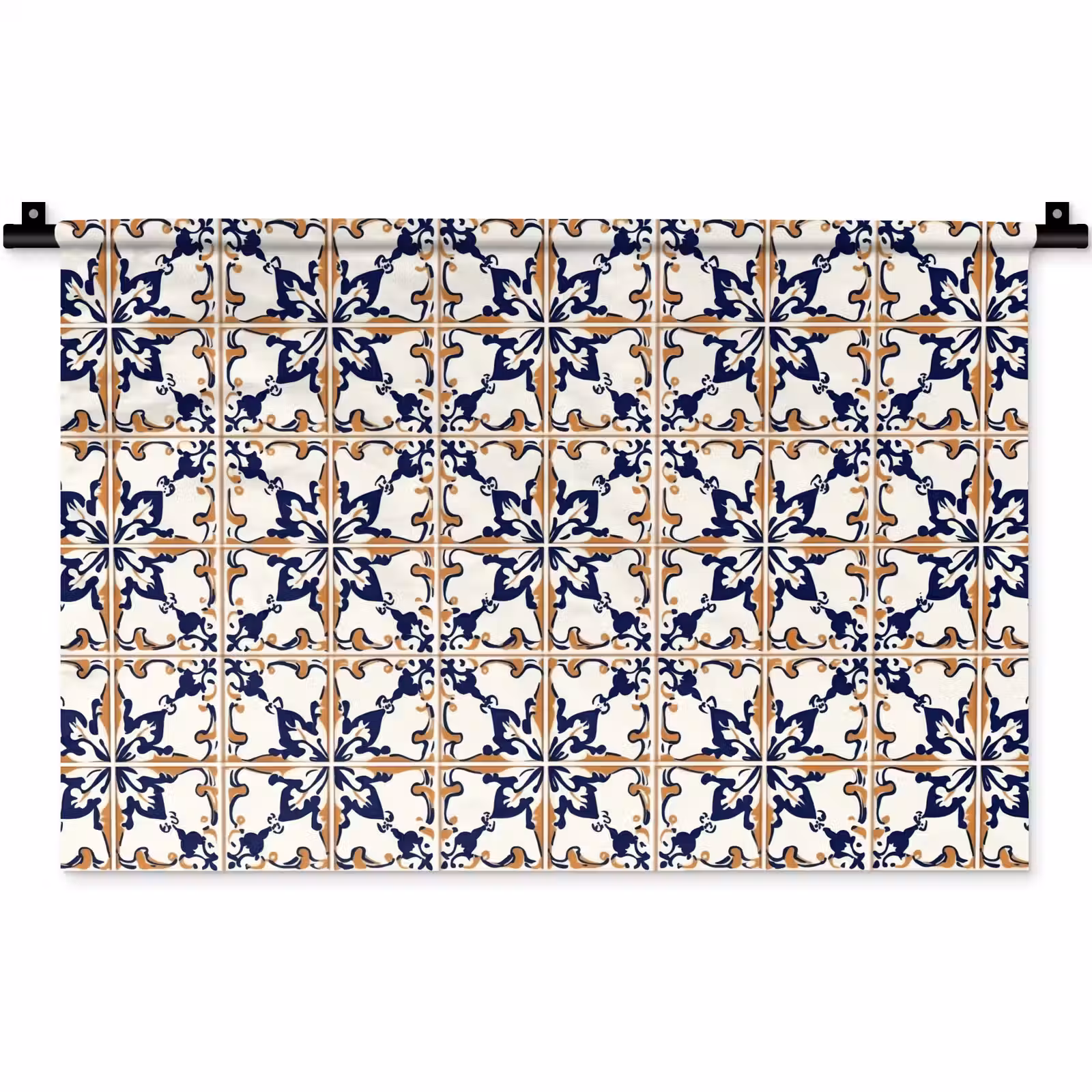 Wandkleed - Klassiek - Patroon - Kleurrijk — 1