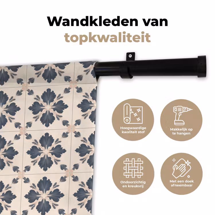 Wandkleed - Bladvorm - Klassiek - Kleurrijk — 3