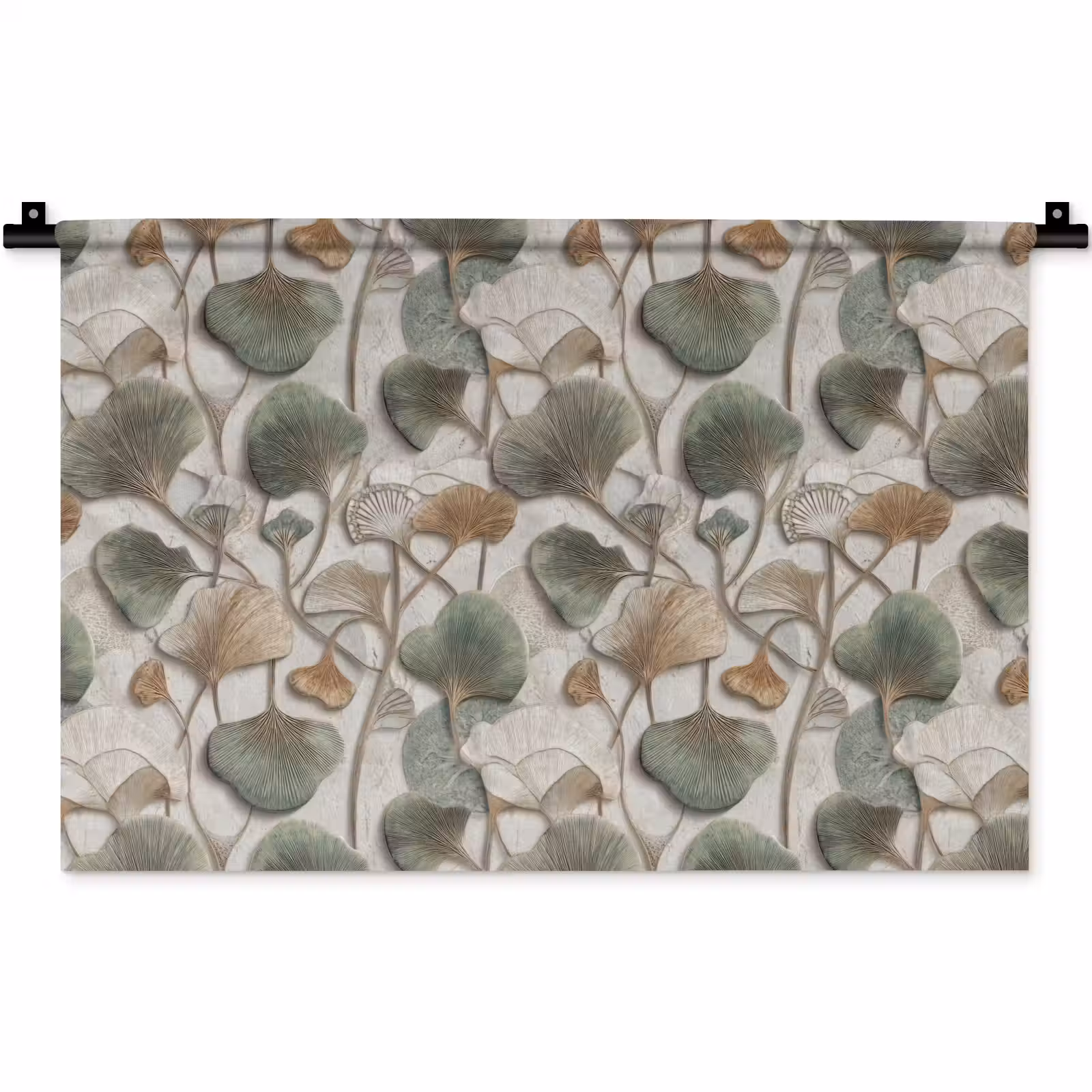 Wandkleed - Elegant - Bladeren - Groen — 1