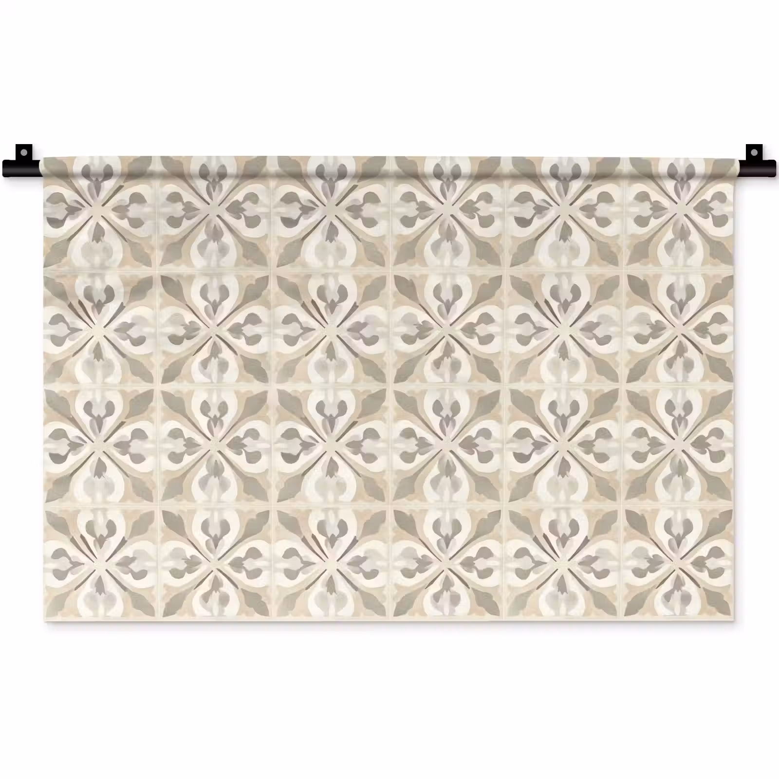 Wandkleed - Tegel - Motief - Beige — 1