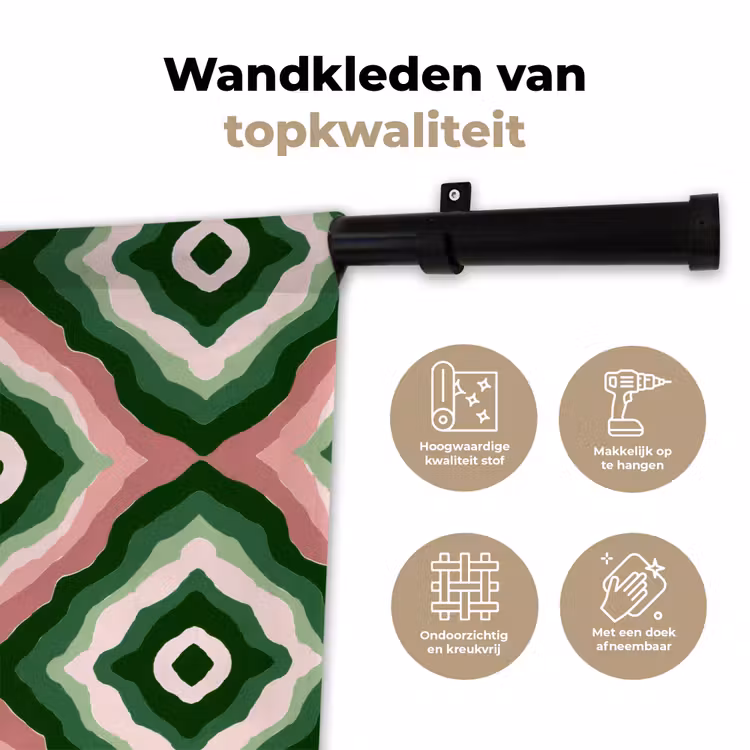 Wandkleed - Ontwerp - Organisch - Kleurrijk — 3