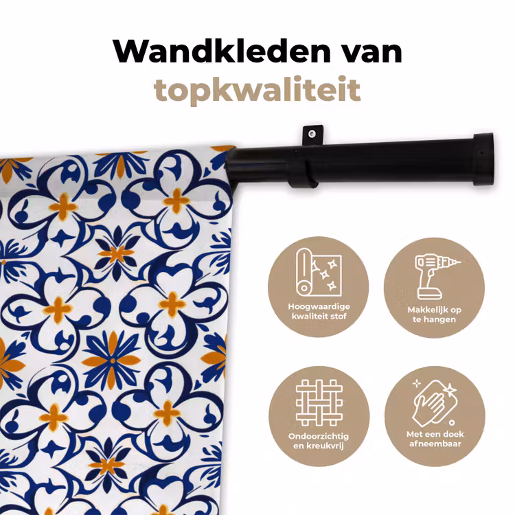 Wandkleed - Patroon - Modern - Kleurrijk — 3