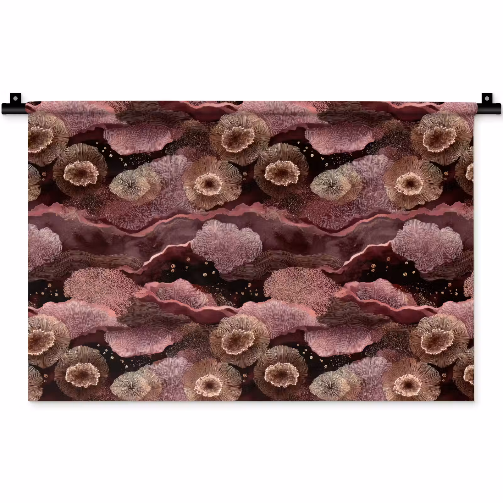Wandkleed - Koraal - Organisch - Roze — 1