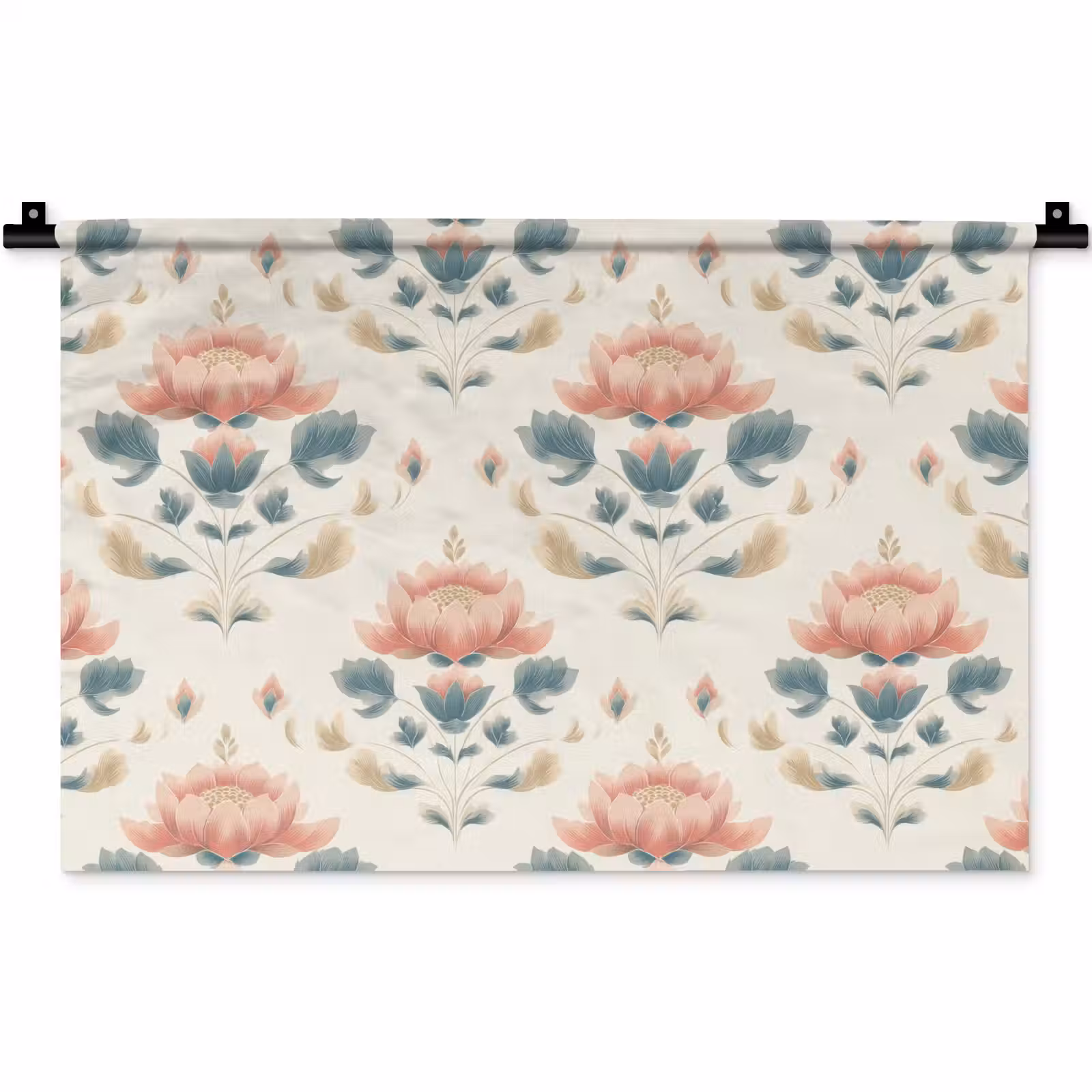 Wandkleed - Lotus - Bloemen - Roze — 1