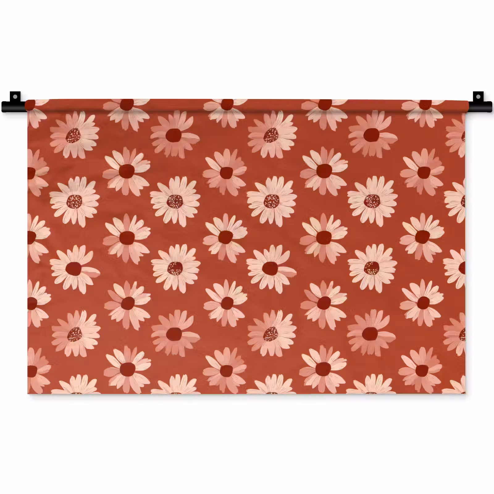 Wandkleed - Madelief - Retro - Terracotta — 1