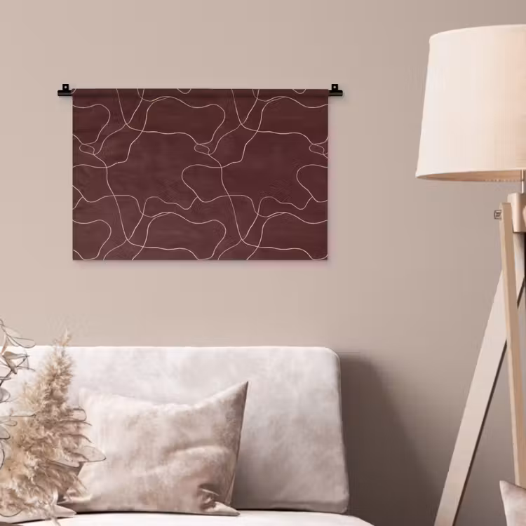 Wandkleed - Abstract - Modern - Bruin — 2