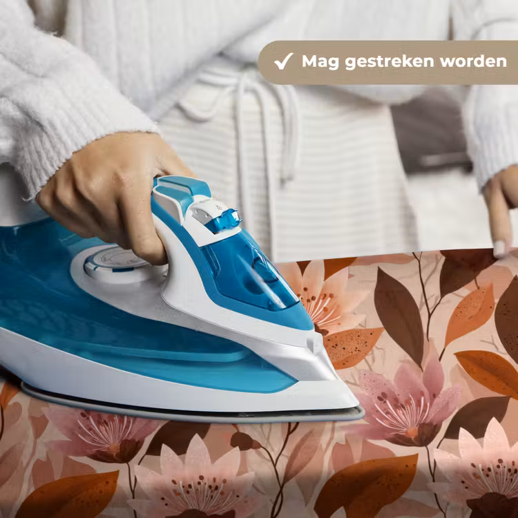 Wandkleed - Bloemen - Bladeren - Bruin — 6