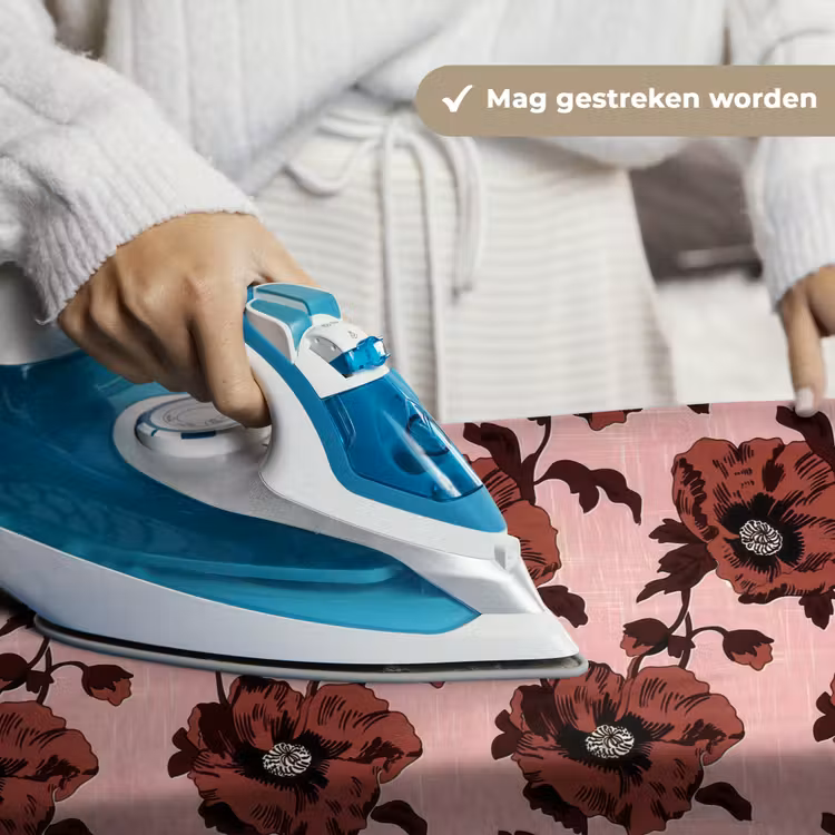 Wandkleed - Bloemen - Retro - Rood — 6