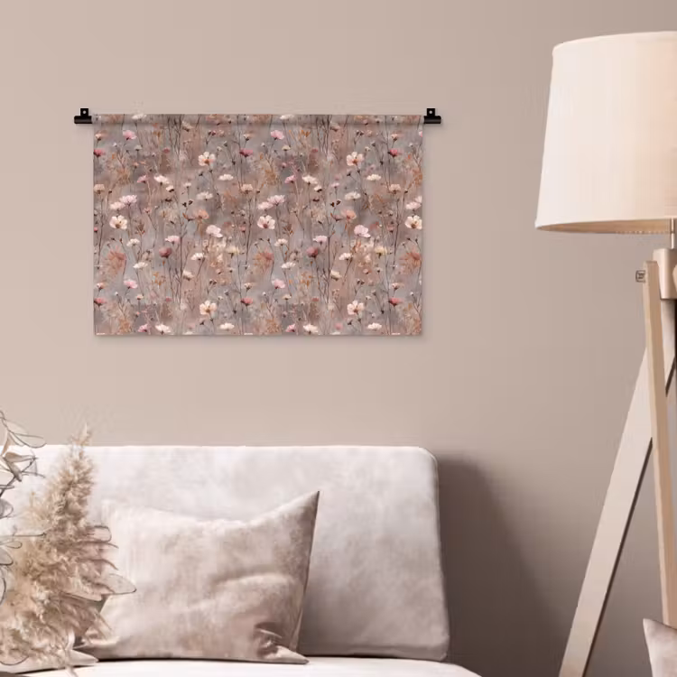 Wandkleed - Bloemen - Wild - Pastel — 2