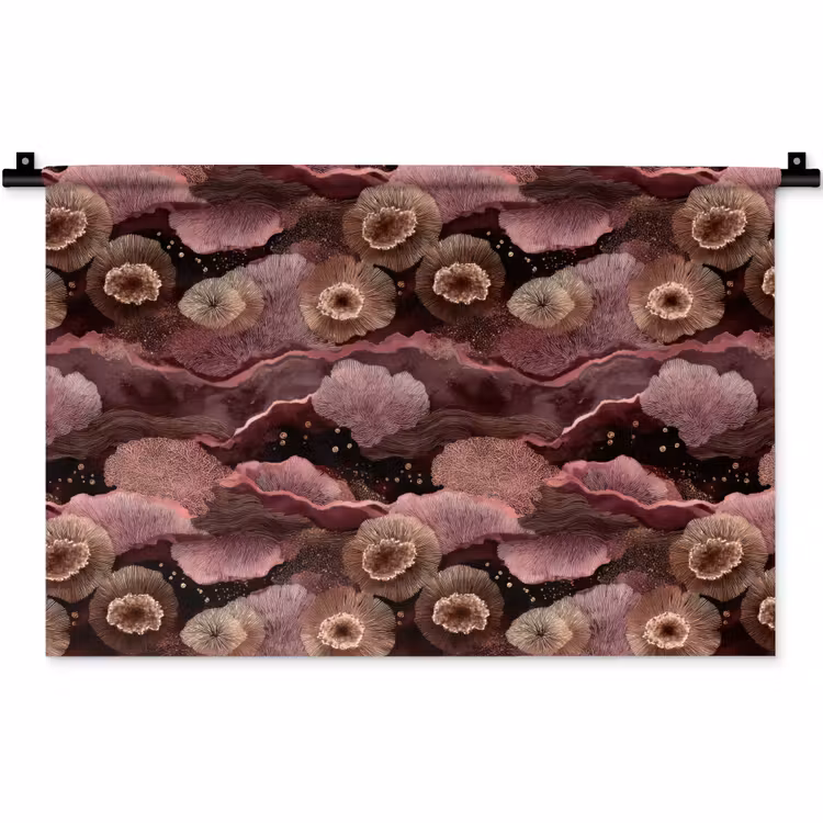 Wandkleed - Koraal - Organisch - Roze — 1