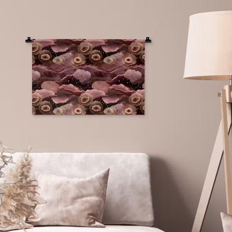 Wandkleed - Koraal - Organisch - Roze — 2