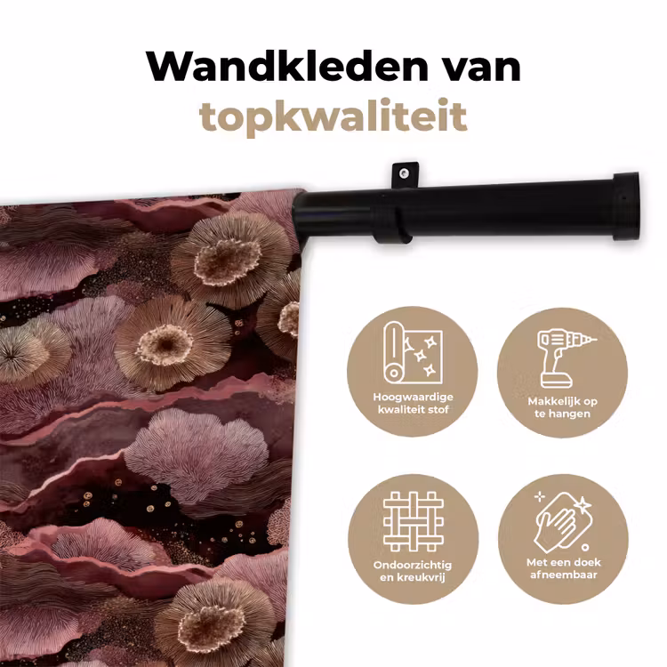 Wandkleed - Koraal - Organisch - Roze — 3