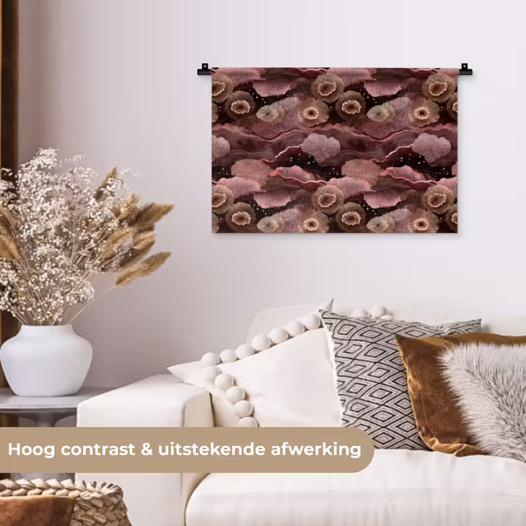 Wandkleed - Koraal - Organisch - Roze — 4