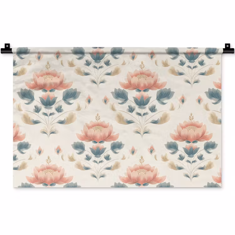Wandkleed - Lotus - Bloemen - Roze — 1