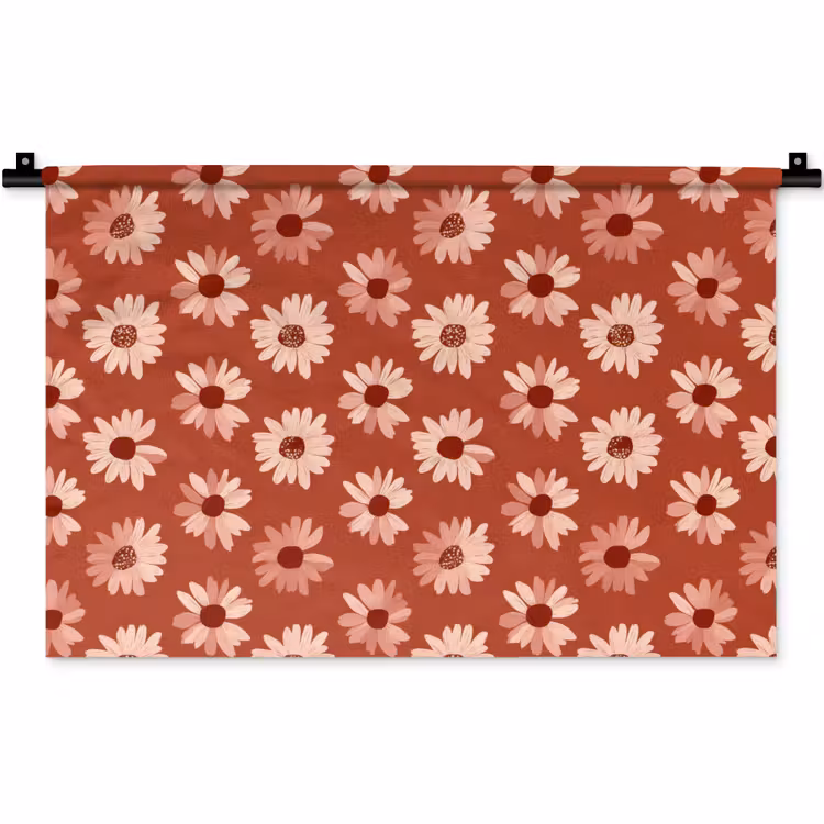 Wandkleed - Madelief - Retro - Terracotta — 1
