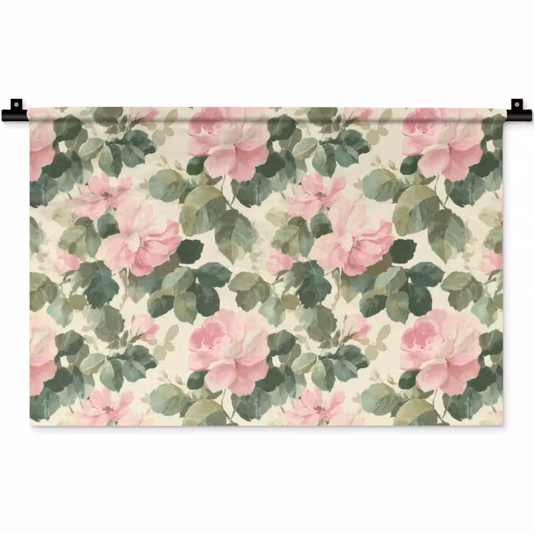 Wandkleed - Rozen - Botanisch - Roze — 1