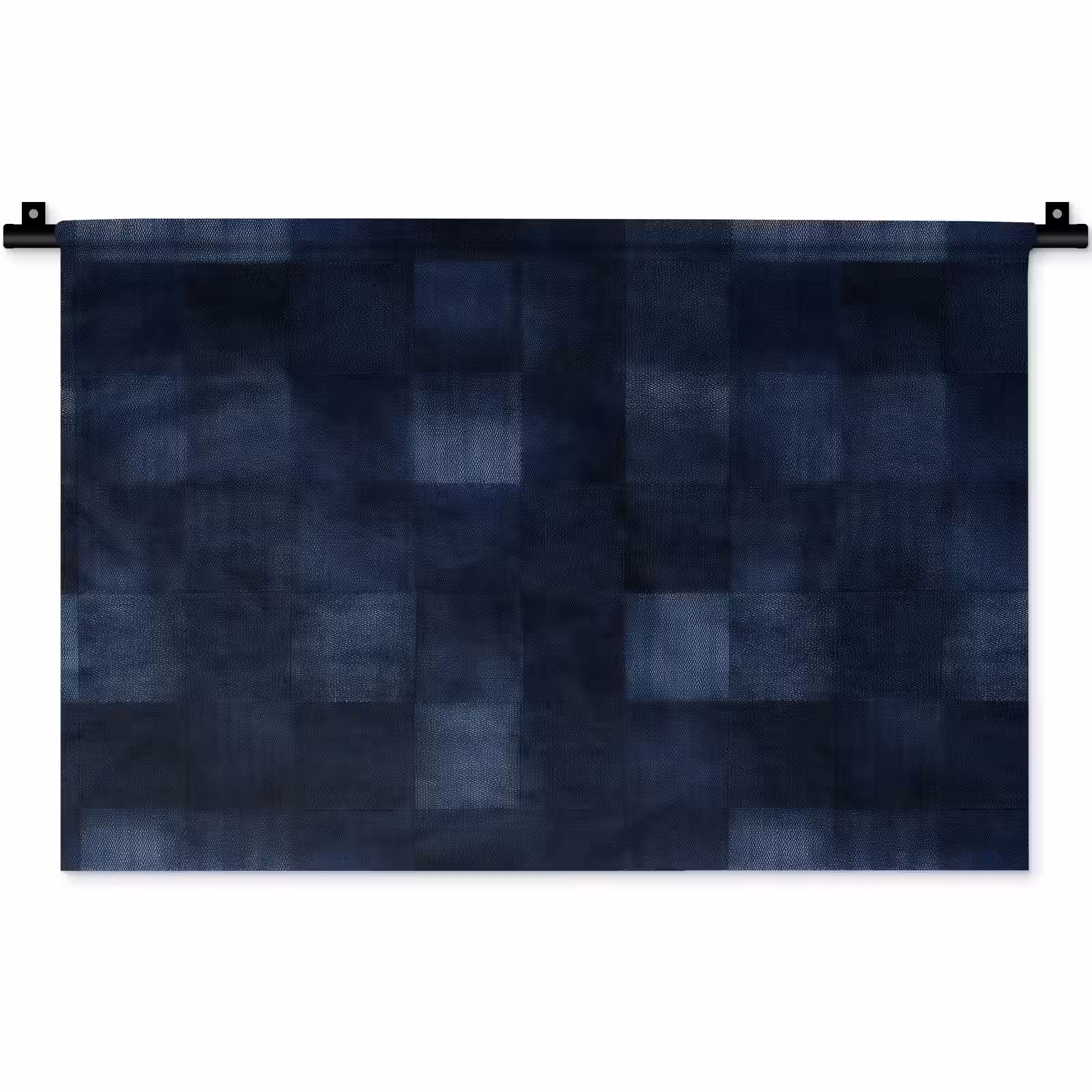 Wandkleed - Patroon - Ruit - Marineblauw — 1
