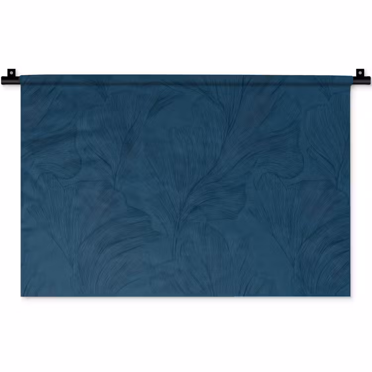 Wandkleed - Abstract - Patroon - Donkerblauw - Elegant — 1