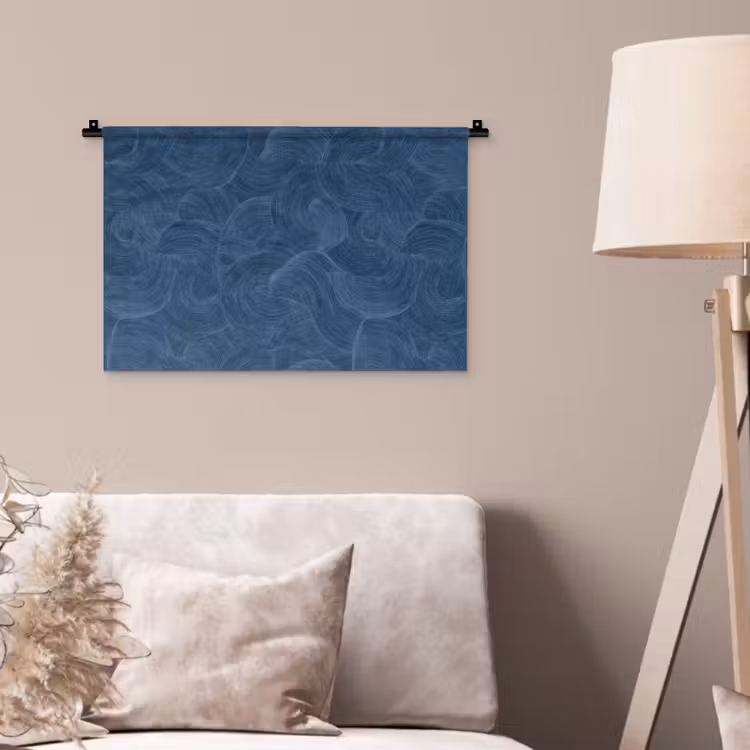 Wandkleed - Golven - Textuur - Patroon - Blauw — 2