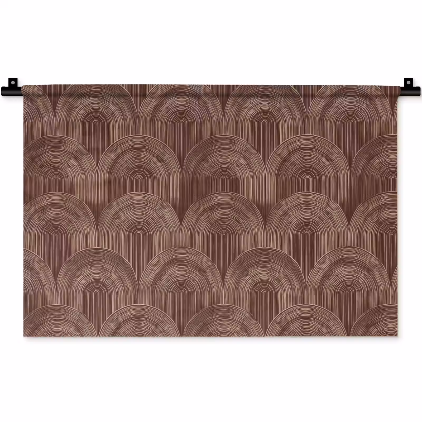 Wandkleed - Ritmisch - Effect - Bruin — 1